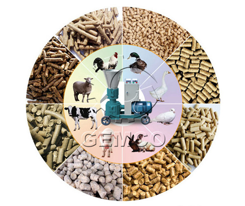 使用玉米秸稈飼料顆粒機可壓制各種動(dòng)物顆粒飼料